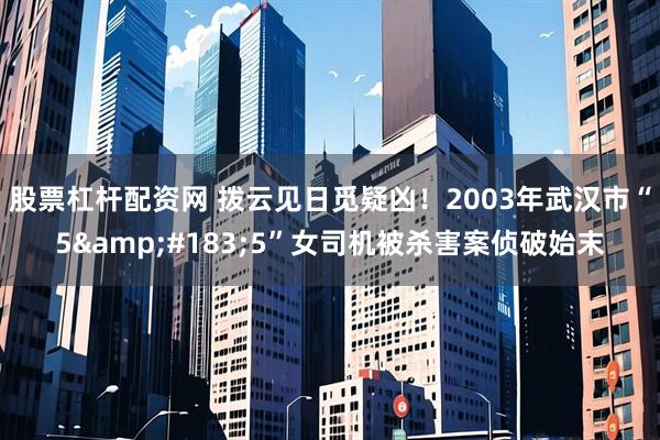 股票杠杆配资网 拨云见日觅疑凶！2003年武汉市“5&#183;5”女司机被杀害案侦破始末