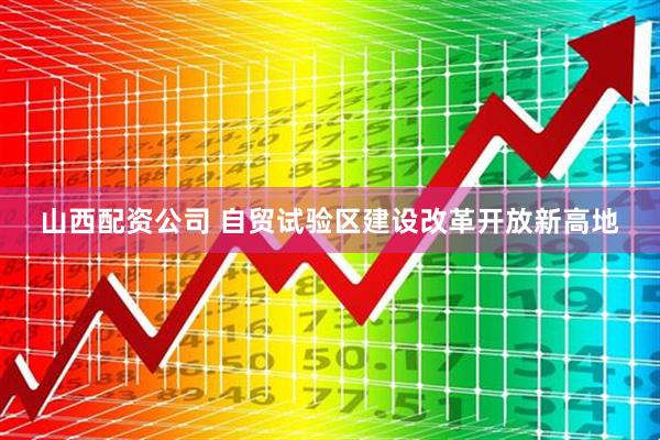 山西配资公司 自贸试验区建设改革开放新高地