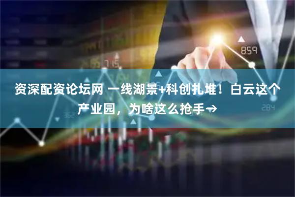资深配资论坛网 一线湖景+科创扎堆！白云这个产业园，为啥这么抢手→